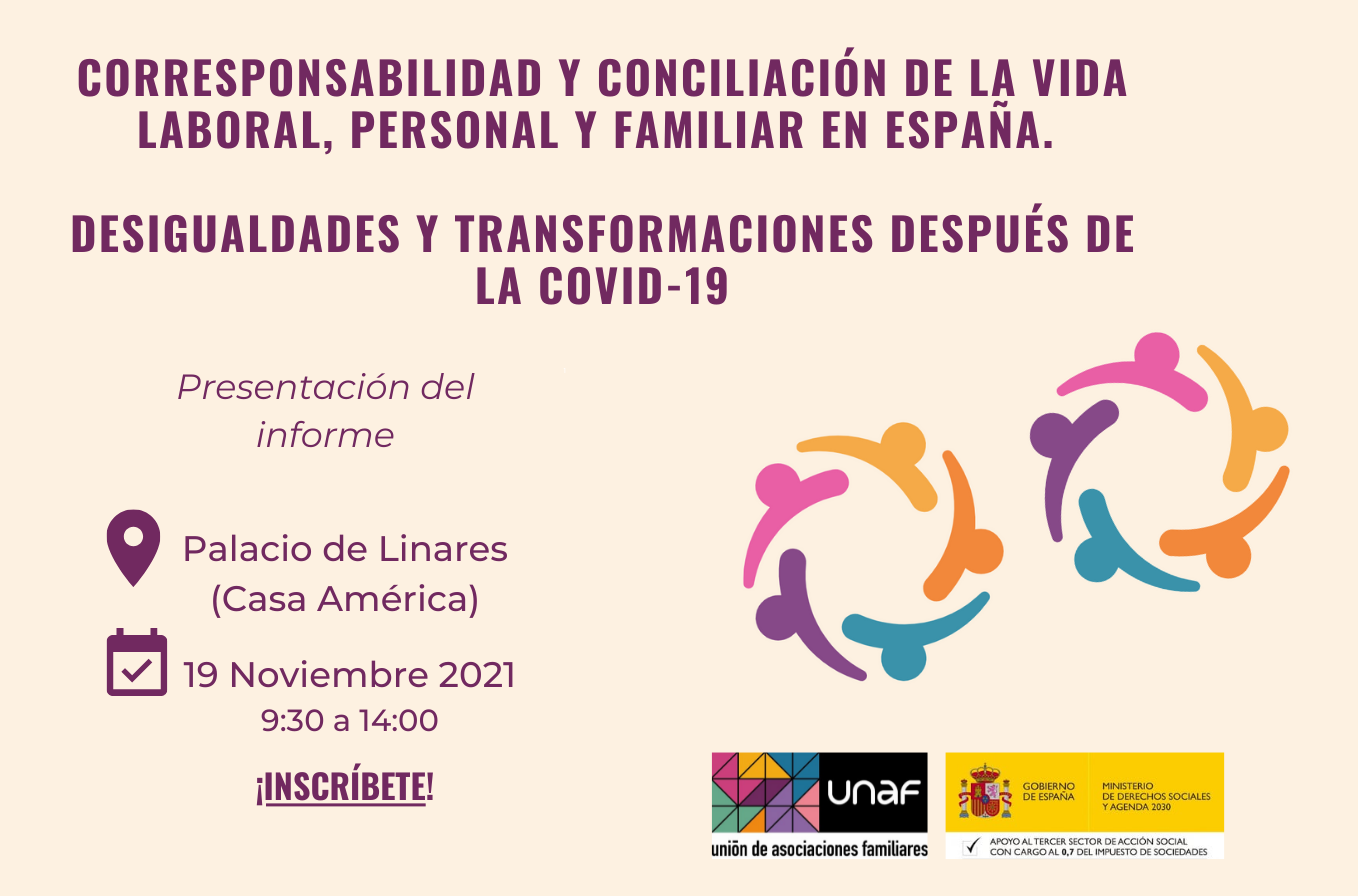 Presentación del estudio Corresponsabilidad y conciliación de la vida laboral, personal y familiar en España. Desigualdades y transformaciones después de la COVID-19