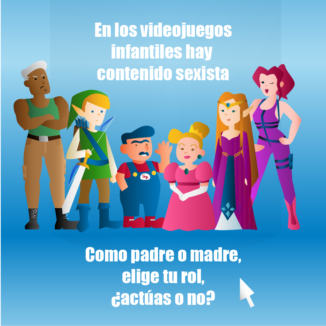 “Elige tu rol”, la campaña con la que UNAF llama a las familias a educar frente a estereotipos sexistas en los videojuegos