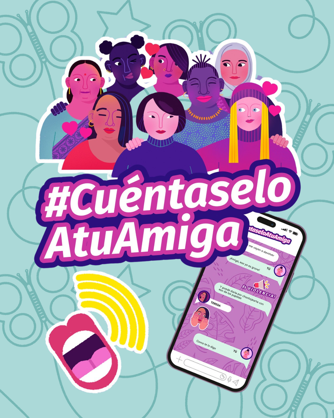 Ante una situación de violencia “Cuéntaselo a tu amiga”, la nueva campaña de UNAF