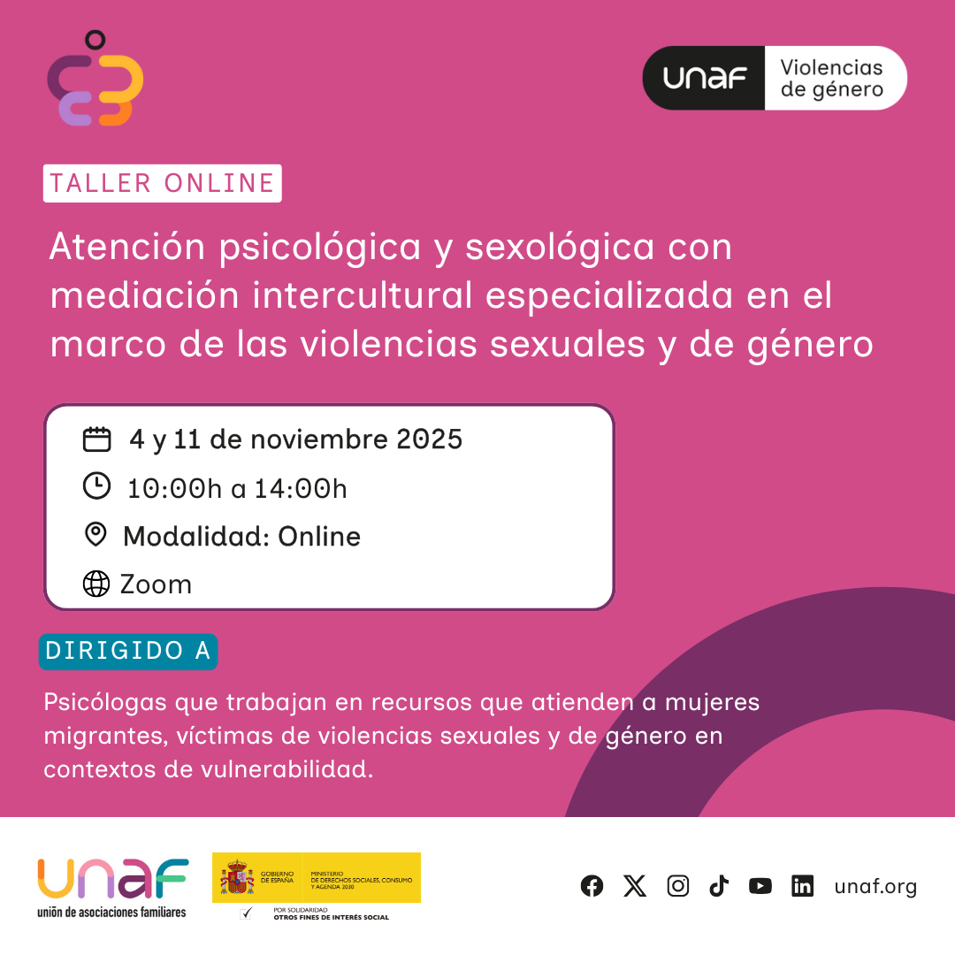 Atención psicológica y sexológica con mediación intercultural especializada en el marco de las violencias sexuales y de género.
