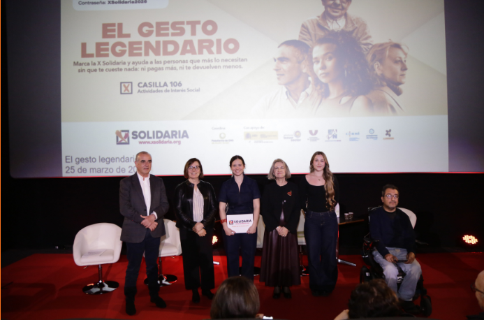 Casi 12,4 millones de personas realizan un "gesto legendario" marcando la "X Solidaria" en su renta