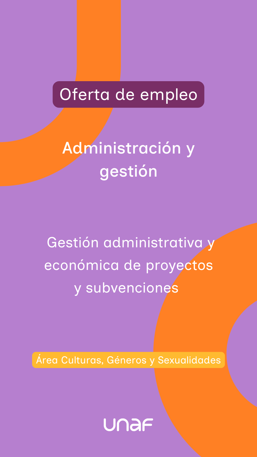 Administración y gestión: gestión administrativa y económica de proyectos y subvenciones